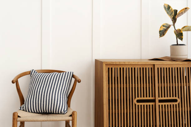 istock Scandinavian style sideboard with a chair 2156882409