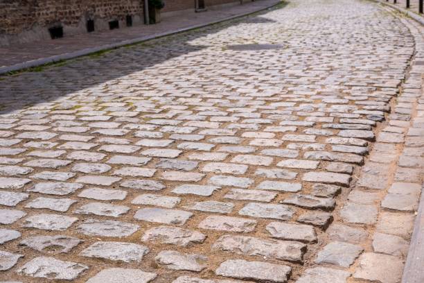 istock old paved road in Belgium 2156883629