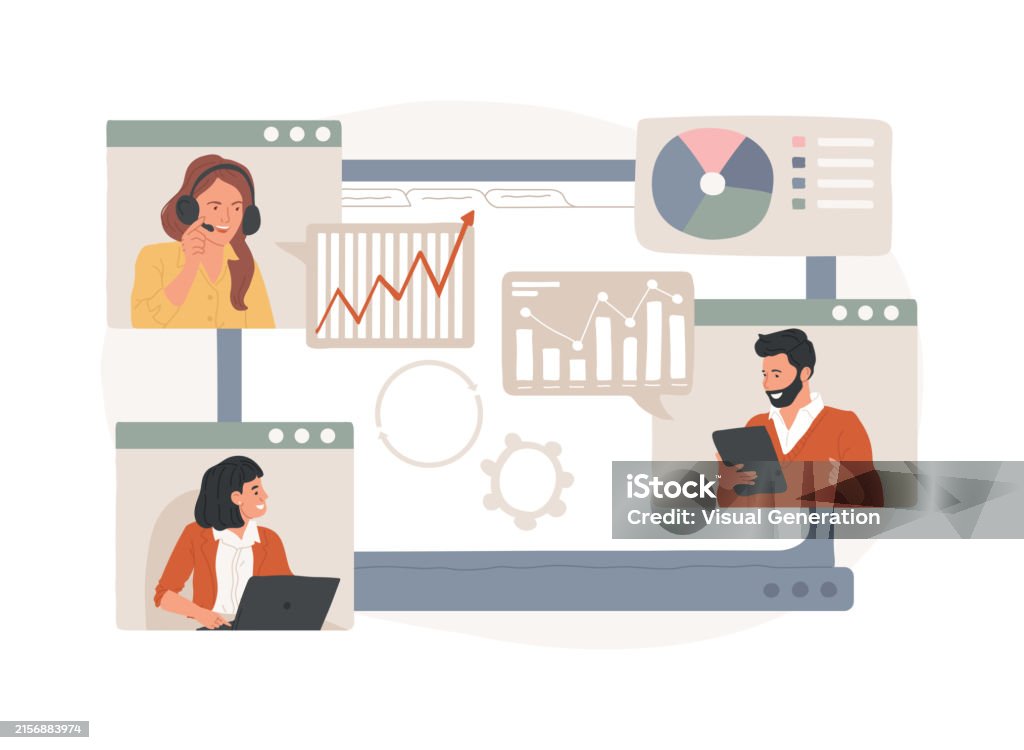 Tech Talk Session Animation Online Tech Talks Isolated Concept Vector Illustration Stock ...