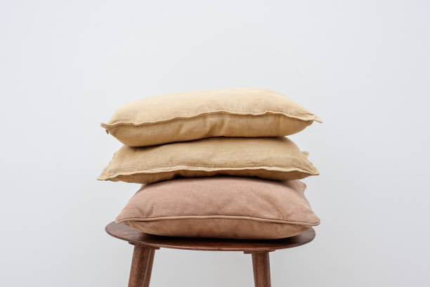 istock Minimal linen cushion covers on a chair 2156884154