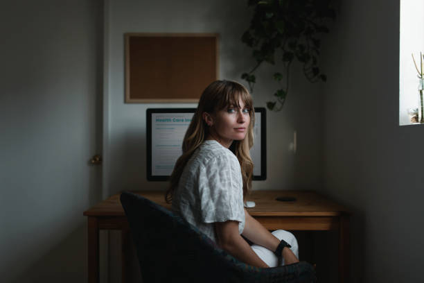 istock Woman working from home during the coronavirus pandemic 2156885541