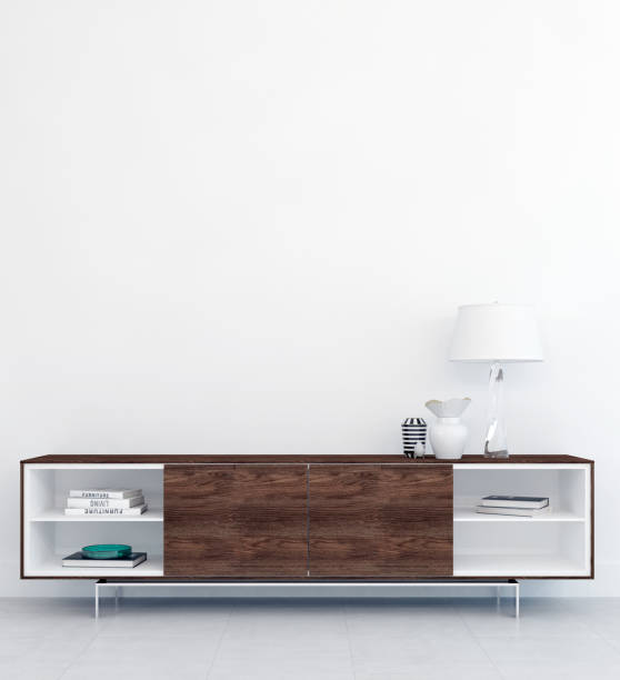 istock Large luxury modern bright interiors Living room mockup illustration 3D rendering image 2156885781