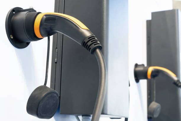 istock Type C charging station for electric vehicles. 2156886328