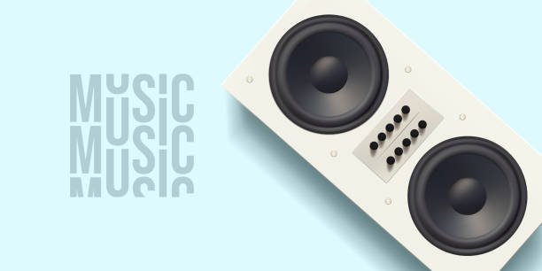istock Boombox sound speaker 3d vector icon. Old fashioned box with vintage tuner buttons. Dance music festival, fm radio dj station. Professional broadcast equipment. Podcast listening electronic device 2156886614