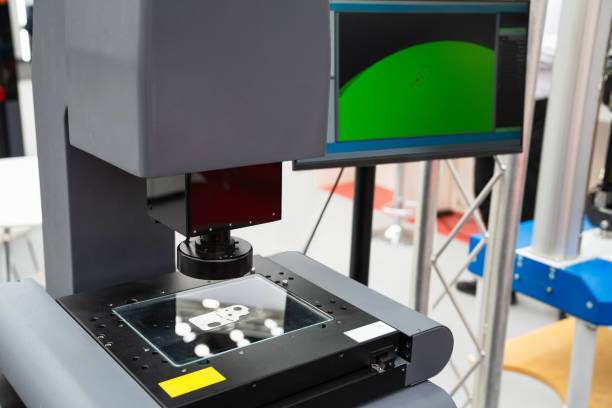 istock Optic machine for precise measurement of part size and quality evaluation 2156888244