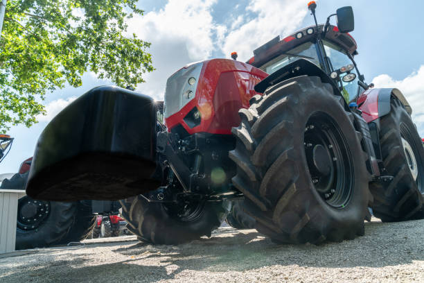 istock Bottom view of agricultural tractor. 2156889214