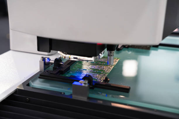 istock Optic machine for precise measurement of part size and quality evaluation 2156889425