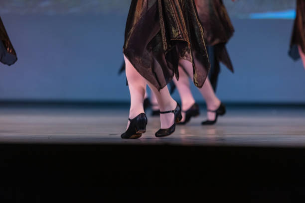 istock Closeup of ballerinas dancing on stage. 2156890007