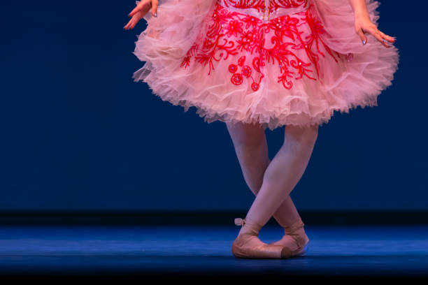 istock Closeup of ballerinas dancing on stage. 2156890241