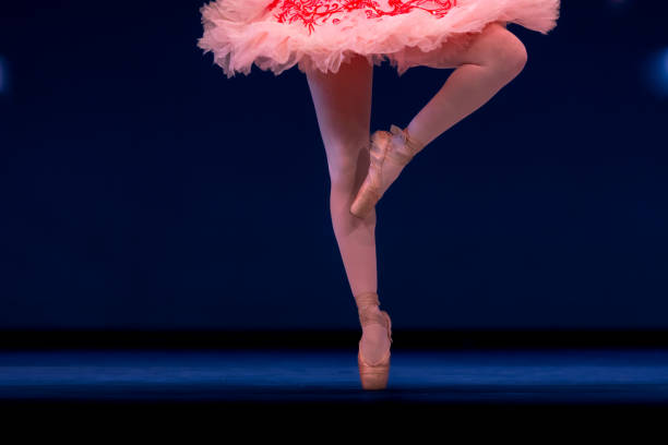 istock Closeup of ballerinas dancing on stage. 2156890245