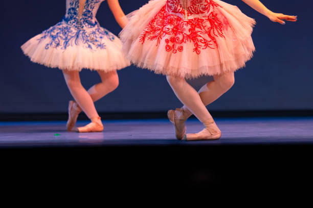 istock Closeup of ballerinas dancing on stage. 2156890310