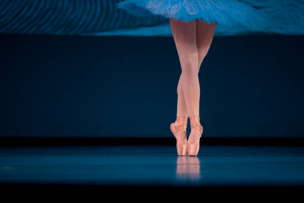 istock Closeup of ballerinas dancing on stage. 2156890403