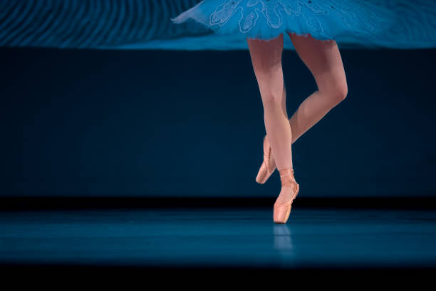 istock Closeup of ballerinas dancing on stage. 2156890408
