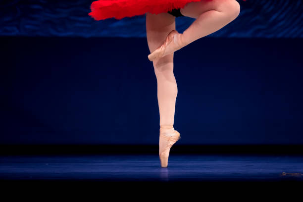 istock Closeup of ballerinas dancing on stage. 2156890517