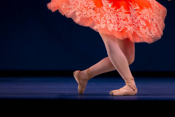 istock Closeup of ballerinas dancing on stage. 2156890704