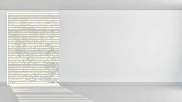istock Large luxury modern bright interiors Living room mockup illustration 3D rendering image 2156891122