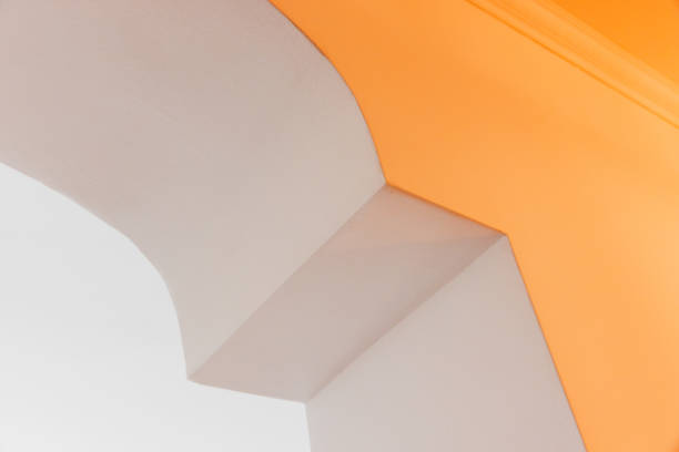 istock Abstract architecture photo with yellow and white details 2156895366