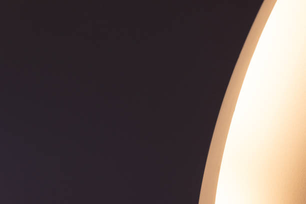 Street light on a white wall
