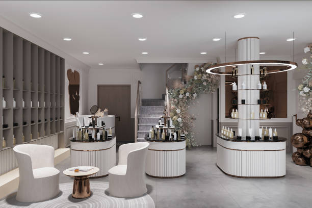 istock Radiant Glow Hub Illuminating Beauty at Every Turn, interior with white decor 2156895670