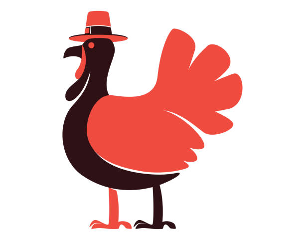 Thanksgiving turkey symbol vector illustration of Thanksgiving turkey symbol free thanksgiving pic stock illustrations
