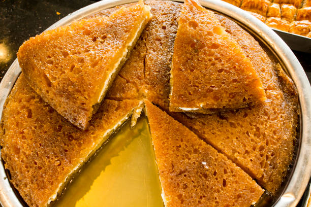 istock Traditional Turkish Dessert,Turkish Bread Pudding In Syrup 2156898791