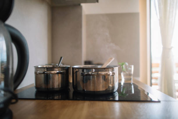 istock Cooking  spaghetti in steaming water 2156898888