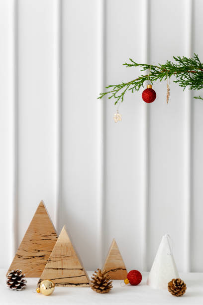 istock White elegant Christmas home decoration 2156900045