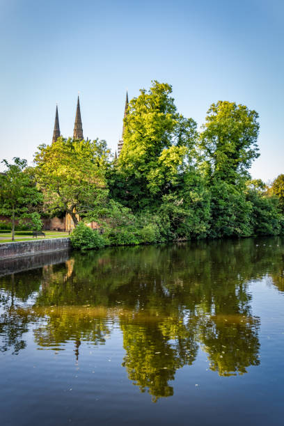 istock Lichfield Cathedral by Stowe Pool 2156900063