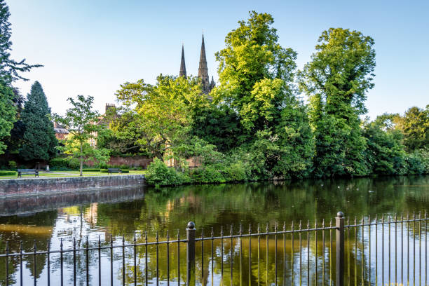 istock Lichfield Cathedral by Stowe Pool 2156900072