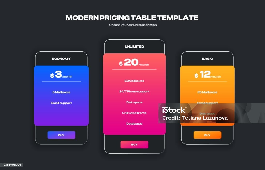Price Product Comparison Ui Example.pdf Comparison Table Modern Infographic Template For Product Feature ...