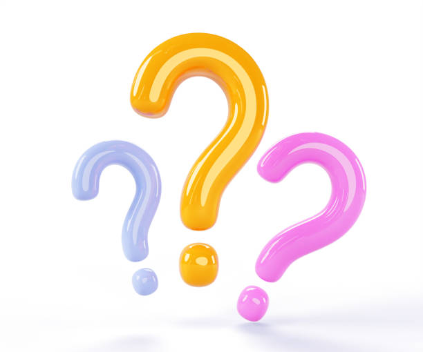 istock 3d color question marks on white background render icons. Realistic isolated gold, pink and blue signs of faq or doubt. Think, ask, information answer for solution problem, banner 2156908312
