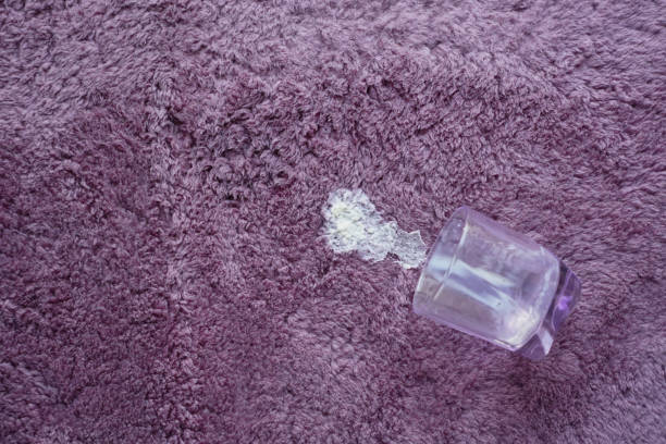 istock spill milk on a carpet top view , 2156916846
