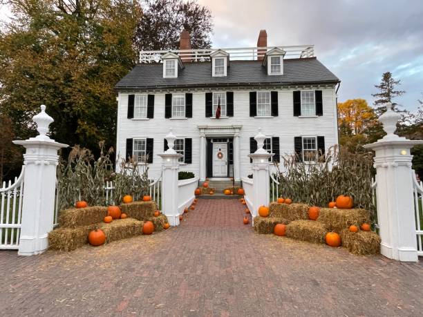 The House of the seven gables wood historic building in Salem, Massachusetts, Boston area, USA