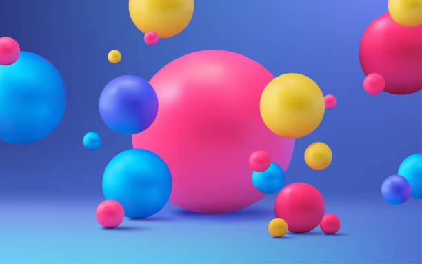 istock A vibrant and colorful 3D abstract spheres and balls. The design showcases a modern and creative concept with a gradient background. Perfect for posters, banners, and creative projects. Not AI. 2156918877
