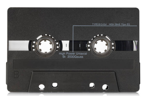istock Black Cassette Tape with High Power Uniaxial 2156919553