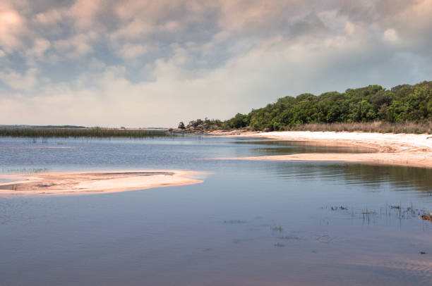 istock View of Laguna Negra with blue sky and clouds 2156923199