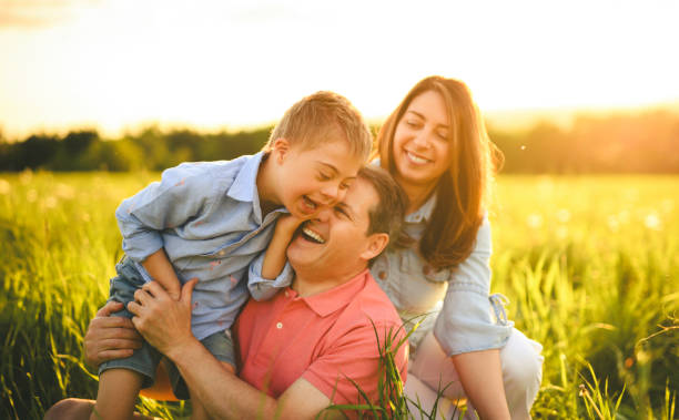 istock Nice family Playing on great field at Sunset 2156923691