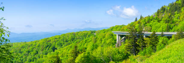 istock Linn Cove Viaduct along Blue Ridge Parkway, North Carolina 2156924558