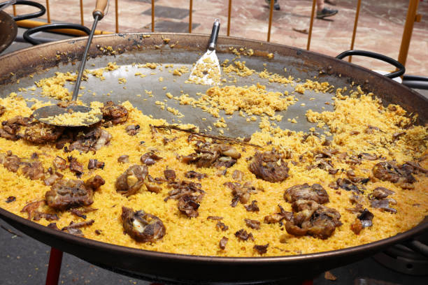 Rabbit and Chicken Paella a traditional Valencia recipe