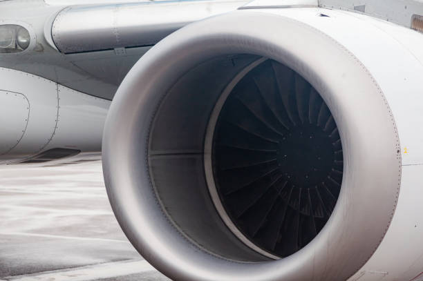 istock Aircraft turbine installed on a passenger aircraft. 2156926930