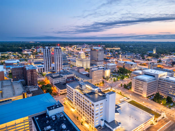 istock Peoria, Illinois, USA Skyline at Dusk 2156933515