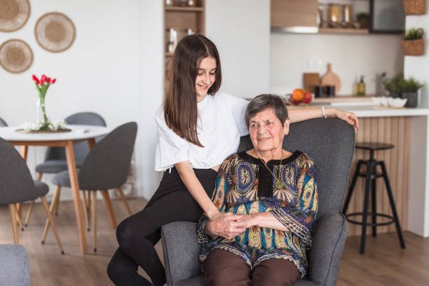 istock Granddaughter visiting grandmother 2156935931