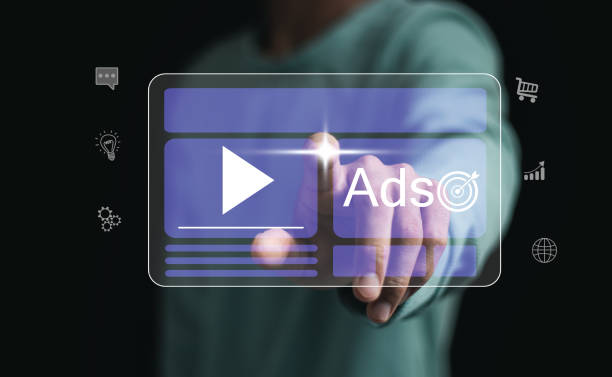 Target advertising online to success concept. programmatic Ad in feed on screen. Optimize advertisement target click through rate and conversion. Dashboard digital marketing strategy analysis.
