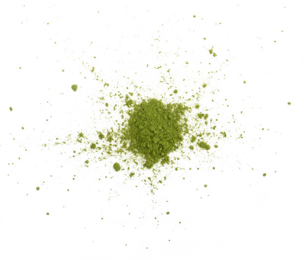 istock matecha green tea powder on white background 2156937745