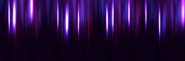 istock Dynamic abstract background. Movement of neon lines, speed of light. 2156942733
