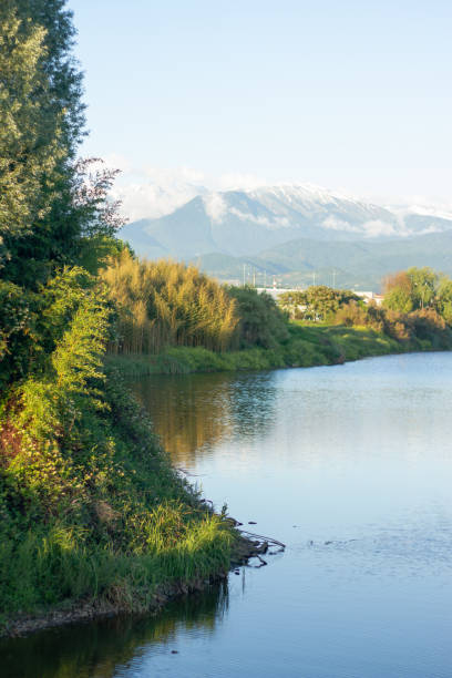 istock Landscape with a pond and mountains. Sirius (Adler) Sochi. 2156948631