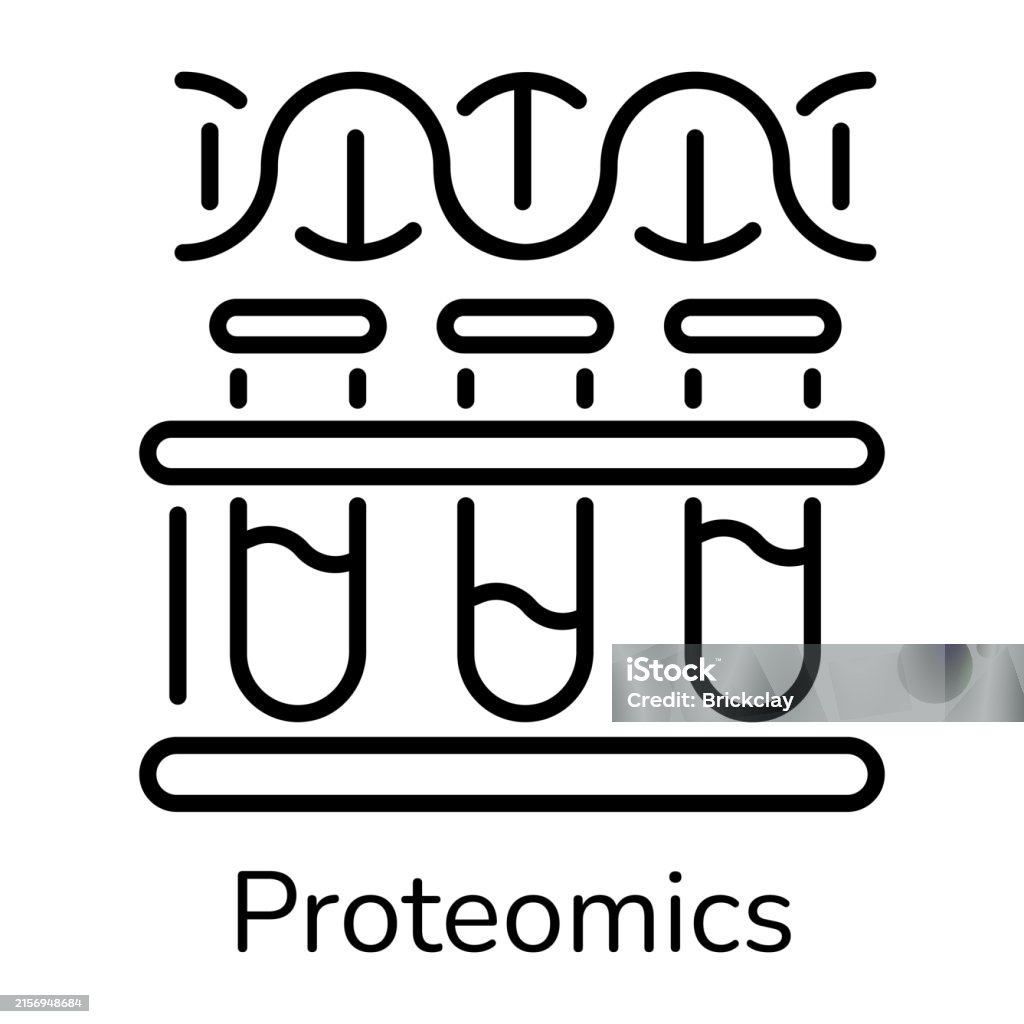 Proemoics Icon Proteomics Stock Illustration - Download Image Now - Biology, DNA ...