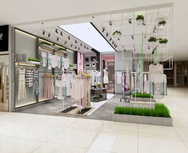 istock 3d render of fashion shop 2156949092
