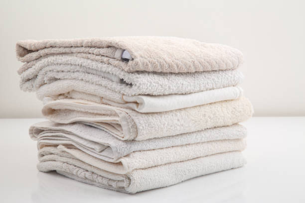 istock A pile of folded towels 2156952080