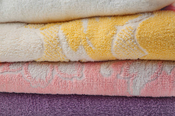 A pile of folded towels